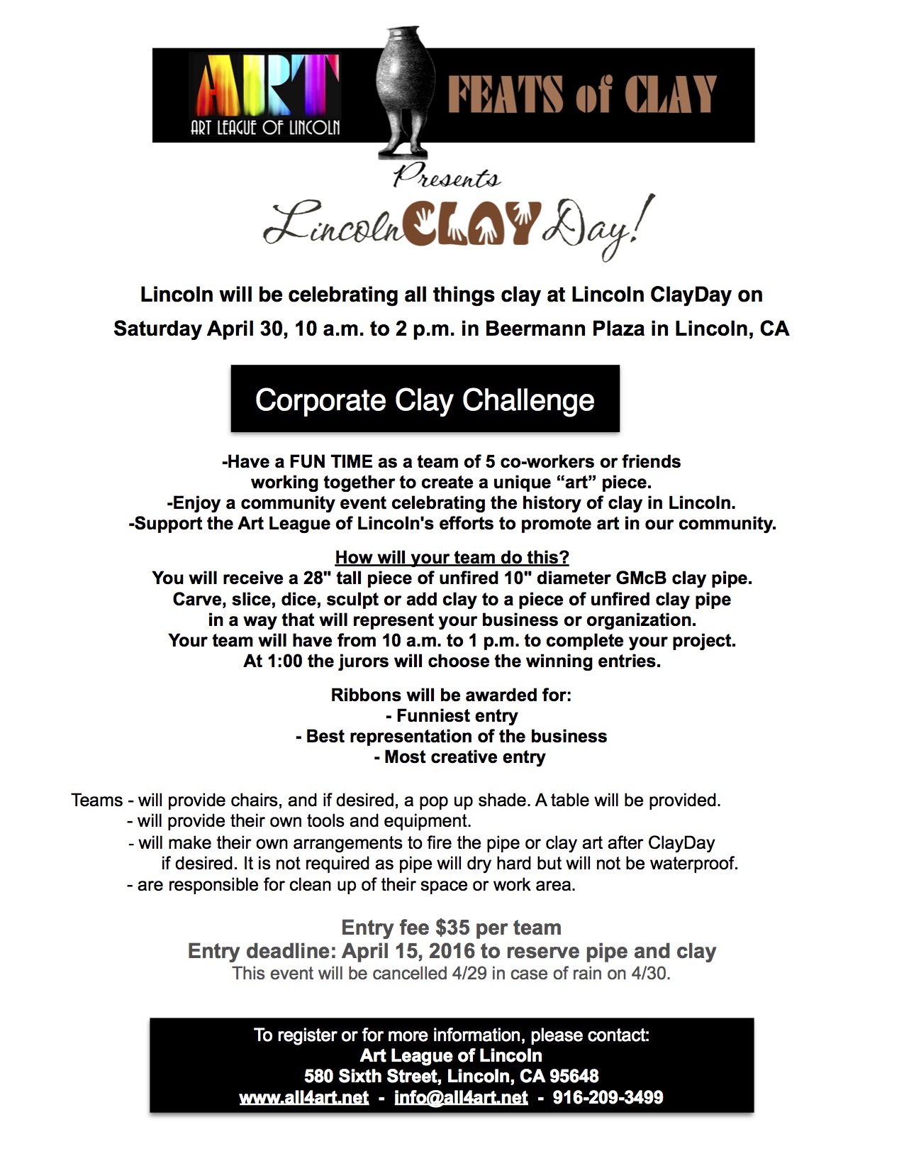 Corporate Clay Challenge