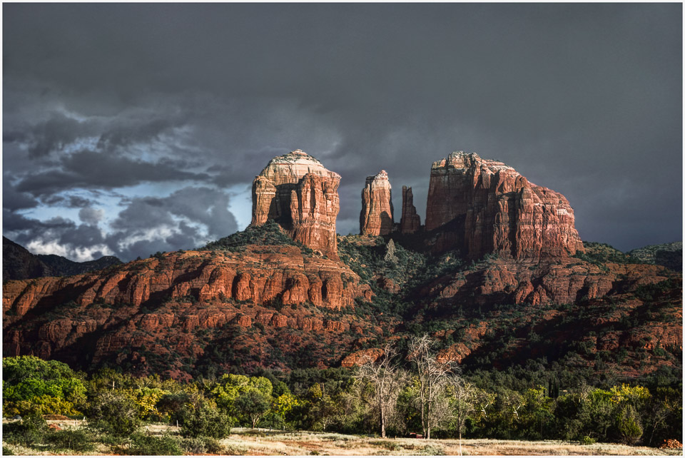  Sunset at Red Rock Sedona AZ by Lucille van Ommaring